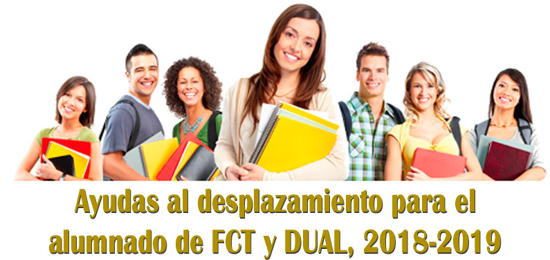 Ayudas al desplazamiento para el alumnado de FCT y DUAL 2018/2019