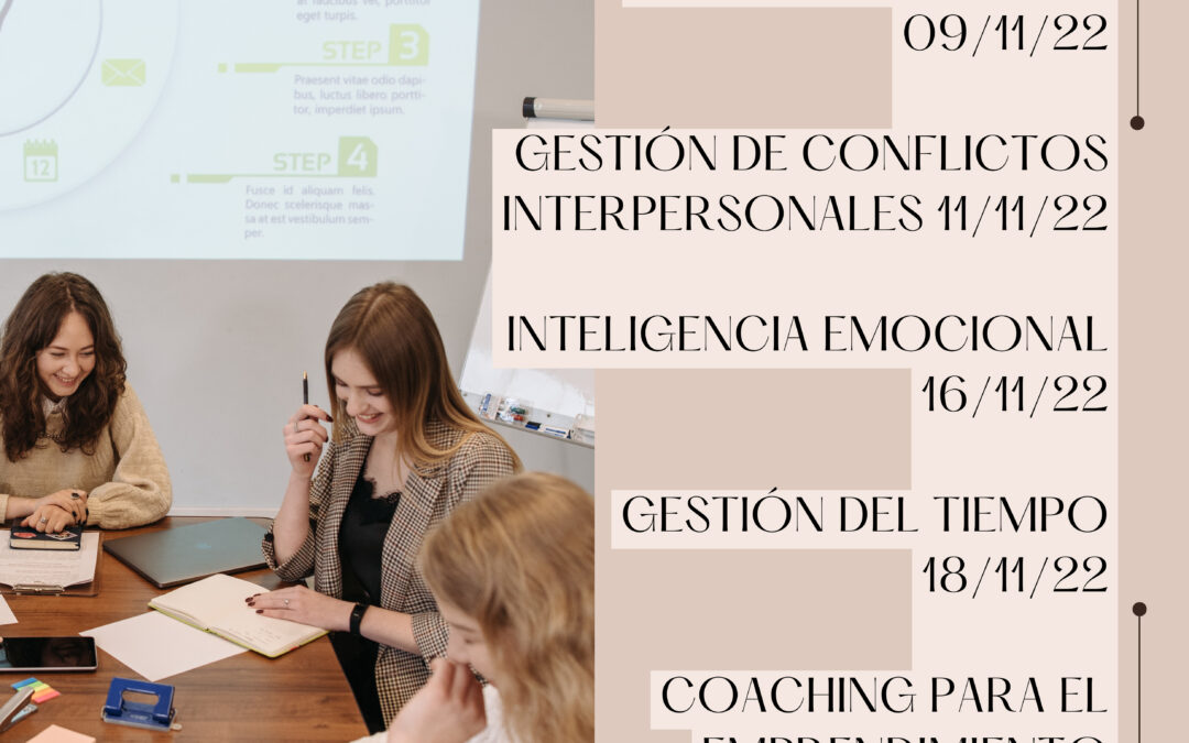 Programación de talleres del Aula de Emprendimiento de nuestro Centro para el mes de noviembre